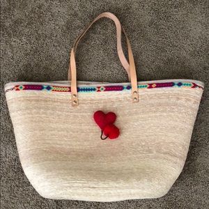 Handmade large beach bag